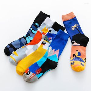 Men's Socks Men's European Style Color Matching Hight Quality