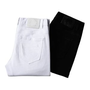 Neue JEANS Chinohose Hose Dünne Herrenhose Stretch Frühling Sommer eng anliegende Jeans Baumwollhose gewaschen gerade Business Casual DW747