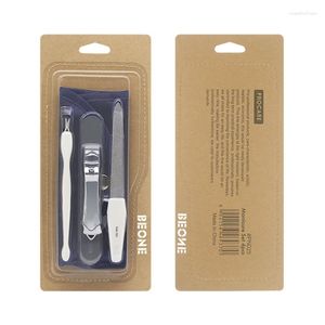 Tırnak Sanat Kitleri 5 PCS/SET Manikür Set Clippers/Tırnak Dosyası/Tırnak Pilisizasyon Dosyası/Kütikül İtme/PU Depolama Çantası Profesyonel Takım Araçları