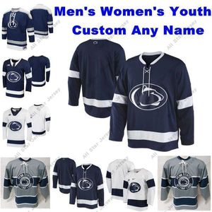 College Hockey indossa NCAA Penn State Nittany Lions College Hockey Maglie Kevin Kerr Chase Berger Liam Folkes Alex Limoges Brandon Biro Clayton Phillips Kris