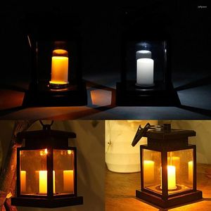 Solarlykta Lawn Camping Decoration Landscape Courtyard Garden European Style LED Atmosphere Candle Light