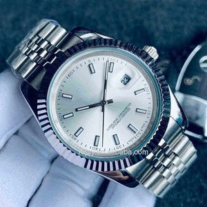 41mm Silver 316l Stainless Steel Bracelet 126331 126301 Fluted Bezel Ice Out Mechanical Automatic Movement Mens Fashion Watches