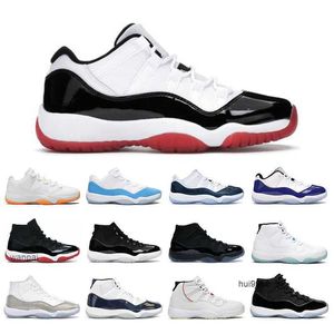 2023 Jumpman 11 Mode Männer Frauen Basketballschuhe Low Concord Bred Bright Citrus Cap und Gown Win Like 96 11s Herrentrainer Jordam JERDON