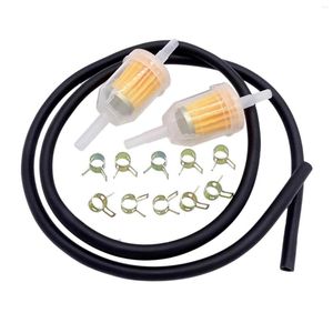 Alla terr￤nghjul Motorcykelbr￤nsle bensinolja Gas bensinfilter 6-8mm 1/4 tum slangkl￤msupps￤ttning professionell f￶r ATV moped gr￤sklippare