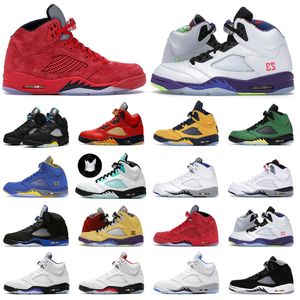 LOW Fire Red 5 5s jumpman men basketball shoes Hyper Royal Concord What The Shattered Backboard mens trainers sports sneakers