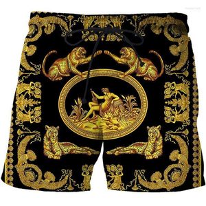 Men's Shorts Men's 3D Printed Luxury Male Outdoor Running Fitness Breathable Beach Pants Leisure Quick Drying High End Aristocracy