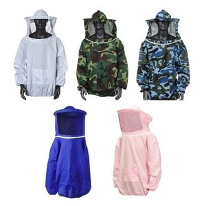 Other Garden Supplies Beekeeping Protective Jacket Smock Suit Bee Keeping Sleeve Beekeeper Breathable Clothes Clothing Veil Dress With Hat Equip 221028