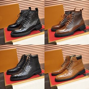 New Designer Shoes Men Chelsea Casual Shoe Luxury Gao Bang Fashion Rubber Outsole leather shoes black Chaussures Original Box size 38-45