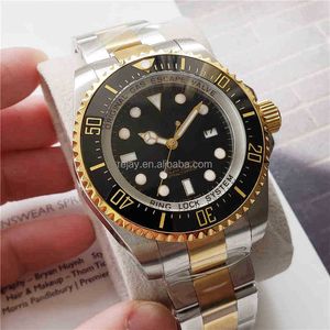 Mens Gold Watch Luxury Ceramic Bezel 44mm Stainless Steel Automatic Mechanical Movement Cameron Watches