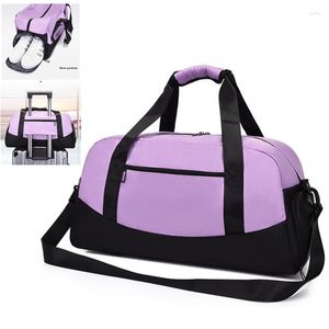 Bolsas ao ar livre esportam bolsas femininas masculino Big Yoga Bola Bolsas Nylon Pocket Pocket Bolso de bagagem grande Fitness Weekend Travel Say