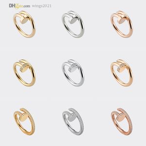 Nail Ring Carti Rings Designer Ring For Women Luxury Jewelry Accessories Titanium Steel Gold-Plated Never Fade Not Allergic Store 21417581