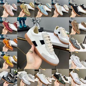 Designers flat casual shoes for men and women Olympia fashion lace leather rubber sneakers sole training shoes