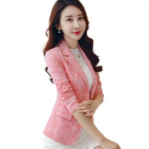 Calças de duas peças femininas primavera 2022 jaqueta feminina de terno curto, estilo coreano slim top