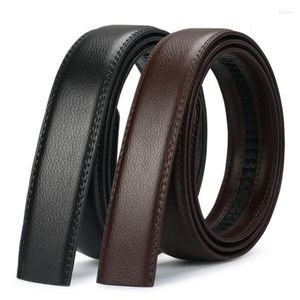 Belts Men's Automatic Buckle No 3.50cm Belt Body Without High Quality Male Genuine Leather Strap Jeans Wide