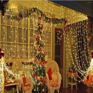 Strips Window-String-Light-Starry-Icicle-light-Fairy-Wedding-Party-Home-Garden-Bedroom-Outdoor-Indoor-Wall-Decor LED-Curtain-Lights