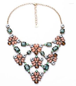 Choker Bulk Price Fashion Women Jewelry 2014 Resin Glass Zinc Alloy Large Pendants Necklaces Friend