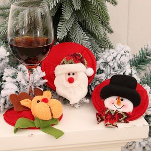 Christmas Decorations 2022 Round Wine Glass Pad Felt Mat Cup Coasters Foot Cover Makes For An Excellent Gift Exchange Idea