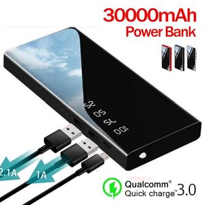 10000mAH LED Dijital Ekran Güç Bankası Taşınabilir Şarj Cihazı İPhone ve Android USB için uygun harici pil