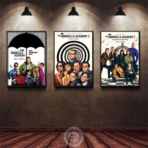 Canvas M￥la paraplyakademin s￤song 3 affisch Ny TV -serie v￤ggkonstg￥vor affischer comdy drama bilder tryck rum dekoration dekor bilder f￶r klubb ofr￤mjande