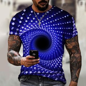 Men's T Shirts Trendy Art Abstract Fun 3D Clothing Short Sleeve Summer Fashion Cool T-shirt Super Large Size 6xl Street Wear O Collar