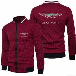 جاكيت رجالي بسحاب للخريف الجديد F1 Aston Martin Jersey Formula 1 جاكيت من الجيرسيه للرياضات الشديدة جاكيت مروحة جيرسي من القطن