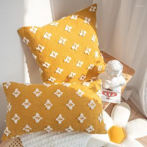 Poduszka okładka żółte dekoracyjne poduszki rzut obudowa wystrój domu funda cojin salon pokój świąteczny dekoracja