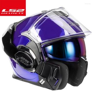 Motorcycle Helmets Cool Off-road Motocycle Ls2 Ff399 Flip Up Helmet Somersault With Fog-Free System