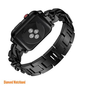 Solidne paski opaski ze stali nierdzewnej kompatybilne z Apple Watch 45mm 44 mm 42 mm 41 mm 40 mm 38 mm metalowy pasek dla IWATCH SERII 8 7 6 5 4 3 2 1 SE Watch i męskie opaski