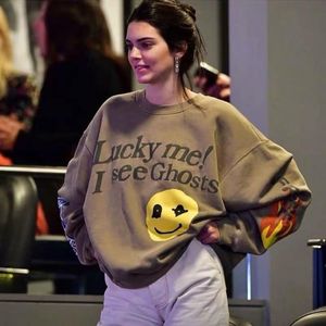 Kadın Hoodie Erkek Tasarımcı Kapşonlu Sonbahar Kış Pamuk Sweatshirt Lucky Ben Ghosts Hoody Men Tour Serisi Görüyorum