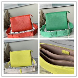 Designer di lusso M20761 Borsa a tracolla DA DONNA CUSCINO IN PELLE PM BORSA A MANO ORIGINALE VERDE PM Giallo fluorescente 7A Migliore qualità