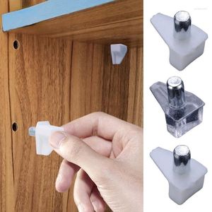 Hooks 20Pcs Shelf Studs Pegs With Metal Pin Shelves Support Seperator Fixed Cabinet Cupboard Wooden Furniture Bracket Holder