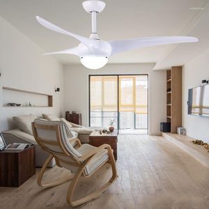 Fan Lamp 52 Inch DC Ceiling Restaurant Simple With European-style Home Mute Bedroom Living Room Inverter