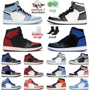 2023 Jumpman 1 Mid Men Women 1S Basketball Shoes University Blue Royal Royal Possidian UNC Mens Trainer Jordam Jerdon