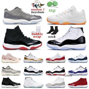 2023 men women 11 11s basketball shoes Bright Citrus Gamma Blue Low Concord Bred outdoor sports mens trainer size 5.5-13 Jordam JERDON