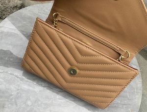 Üst lüks moda altın zincir deri çanta kadın çanta omuz çanta çanta lüksler tasarımcı messenger çantaları cüzdan çantası