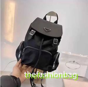 Triangle Designer Black School Bag Fashion Backpack Large Capacity Unisex Travel BagHigh Quality