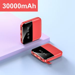 Mini Power Bank 3600 mAh Tragbares Schnellladegerät Externer Akku für Xiaomi Mi iPhone Samsung Poverbank Digitalanzeige
