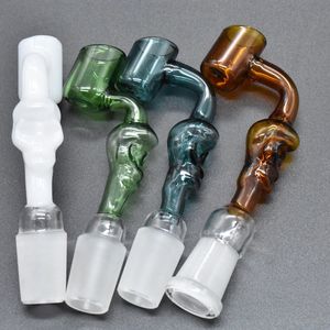 Großhandel 14mm 18mm männlich weiblich dick berauschender Schädel Ölbrenner Schüssel bunt Domeless Glas Banger Eimer Nagel für Glas Dab Rig Bong Shisha