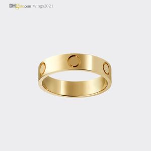 Love Ring Designer Rings For Women/Men Carti Ring Wedding Gold Band Luxury Jewelry Titanium Steel Gold-Plated Never Fade Not Allergic