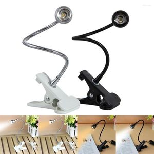 Table Lamps Clip Holder Led Desk Lamp USB Power Flexible Bedside Lampada Book Light For The Bedroom Living Room Home Decoration