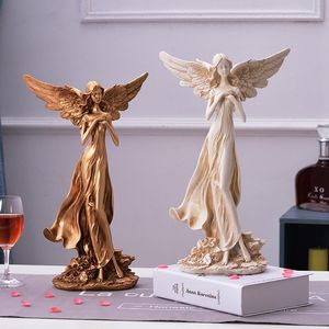 Figurki dekoracyjne sztuka rzeźba anioł Bogini dekoracja dekoracja domowego biura salonu ozdoby wyposażenia