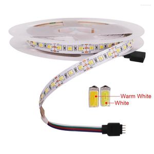 Tiras 3014 Tira LED 216LED/M LUZES DE TAPA CCT 5m Branco quente 1080 pixels flexíveis de alto brilho decoração doméstica