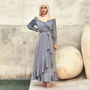 Ubranie etniczne Kaftan Abaya Dubai Turcja muzułmańska sukienka Islam Arabska szata longue femme kaftan marocain wieczorowe sukienki