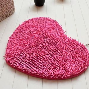 Carpets Cute Love Heart Bedroom Floor Rug For Kids Living Room Doormat Non-slip Soft Carpet Microfiber Chenille Fluffy Bathroom