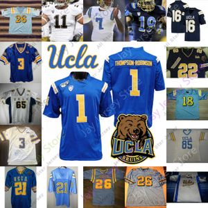 كرة القدم القميص UCLA Bruins كرة القدم Jersey NCAA كلية لوجان لويا كام براون كيني تشيرشويل الثالث TJ Harden Jaylin Davies Stephan Blaylock Troy Aikman