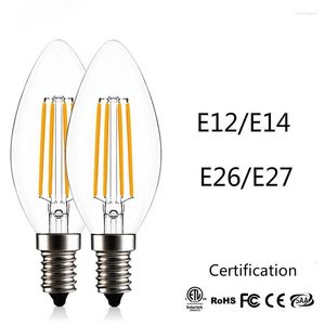 Lampadina E12/E14/E26/E27 110v 220v Lampada Smart Light Lampadine a filamento Mais Natura Bianco Edison