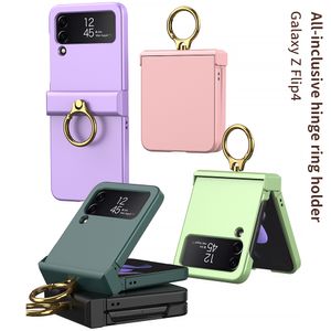 Armor Cases For Samsung Galaxy Z Flip 4 Case Hard Ring Hinge Protection Cover