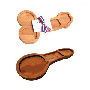 Plates Household Crafts Ornament Bread Beef Tray Kitchen Bar Wooden Dish Container For Adult Birthday Party Cake Plate