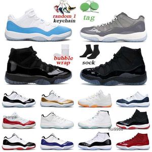 2023 Homens homens 11s Basquete Sapatos de basquete Cool Concord Concord Cerimônia de encerramento de baixa cerejeira Tamanho do treinador esportivo para homens 5.5-13 Jordam Jerdon