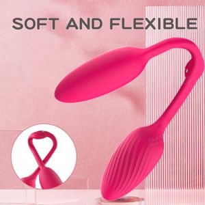 Sex Toys Masager Electric Massagers Vibrating Spear Remote Control 10Speeds Double Head Jump Egg Bullet Dildo Vibrator Anal Butt Plug Vuxen Toys For 53EG